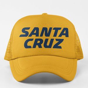 NEW UC Santa Cruz Banana Slugs Wordmark Foam Trucker Snapback Hat GOLDEN YELLOW